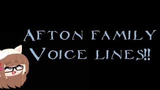 Afton family voice lines [upl. by Heriberto]