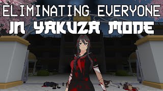 Eliminating Everyone in Yakuza Mode  Yandere Simulator [upl. by Eiuol]