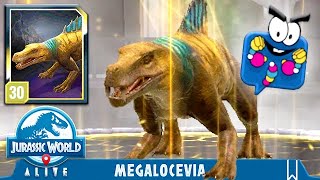 NEWLY BUFFED MEGALOCEVIA JURASSIC WORLD ALIVE [upl. by Oeniri]