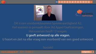 Spreekvaardigheid A2  Oefenexamen 3  20212024 [upl. by Ynna]