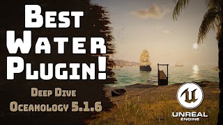 Best Unreal Engine 5 Water Plugin Oceanology 516  Showcase [upl. by Ettenel]