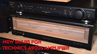 How to install VU lamps into Technics SEA900s Amplifier with XAMR131 Bulbs A909 A1000 A1010 CA1060 [upl. by Jasper]