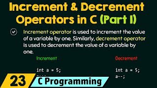 Increment and Decrement Operators in C Part 1 [upl. by Pollard9]