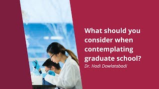 What should you consider when contemplating grad school [upl. by Astor]