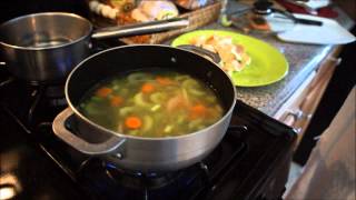 Haitian Cuisine Bread Soup [upl. by Ahsyat]