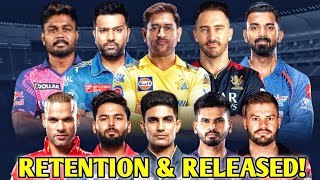 IPL 2024 Retention amp Released List  IPL 2024 Trade  IPL 2024 Auction news today [upl. by Nithsa]