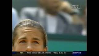 French Open 2003 QF Serena Williams vs Amilie Mauresmo [upl. by Ecnarret]