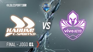 CBLoL 2018 KaBuM x Vivo Keyd Jogo 1  Final  1ª Etapa [upl. by Rind]