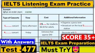 IELTS Listening Practice Test 2024 with Answers Real Exam  477 [upl. by Juna444]