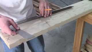 How to layout wall studs 16quot on center oc Wood Frame [upl. by Irama]