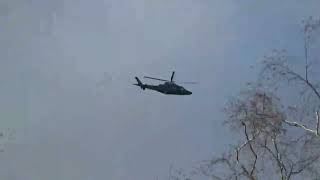 Agusta A109S Grand GRYFF flying past Harmans Water on Sunday 24 March 2024 [upl. by Esiahc932]