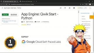 App Engine Qwik Start  Python  qwiklabs  GSP067 [upl. by Lubin]