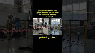 This palletizing robot can replace four workers robotization mobilerobots industrialrobots [upl. by Neret]