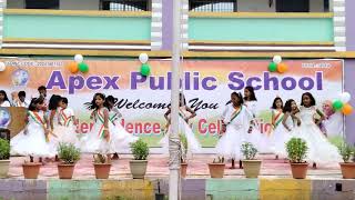 Desh Mera Rangila song performance  Independence Day  ApexPublicSchool Marang March [upl. by Niwri]