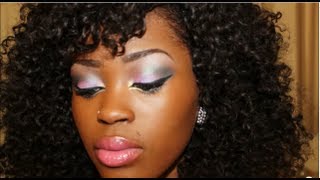 My Full Face Routine Eyebrow Foundation Winged Liner amp Prom Eye Look [upl. by Doralin]