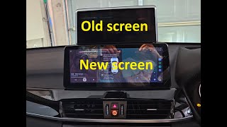 BMW X1 F48 2016 screen upgrade Wireless Android Auto Apple Carplay install [upl. by Jamnis373]