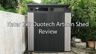 Costco Keter 7x7 Artisan DuoTech Shed Review [upl. by Randi]