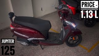 2024 TVS Jupiter 125  Detailed WalkAround [upl. by Lodnar]