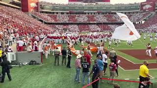 theuniversityoftexaslongho7308 2021 Longhorn Band plays their fight song quotTEXAS FIGHTquot at Arkansas [upl. by Eelta]