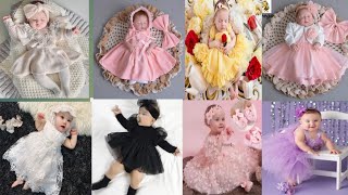 new born baby girl party dressgirls dresskids frocks design new born design frocks [upl. by Gipps]