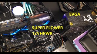 super flower pcie 50 cable 12vhpwr works on evga supernova 1000 g3  振華超級花大戰艾維克未執 [upl. by Eicam]