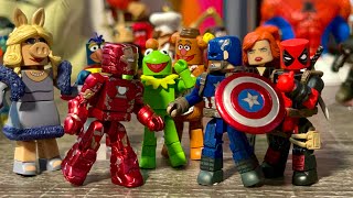 Marvel amp Muppets Minimates Unboxing Stop Motion [upl. by Dauf]