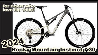 2024 Rocky Mountain Instinct A30 review another flip chip and an awesome design Details Specs [upl. by Koh534]