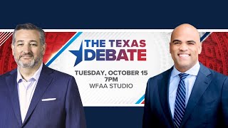 The Texas Debate Ted Cruz vs Colin Allred for US Senate REPLAY [upl. by Asyen]