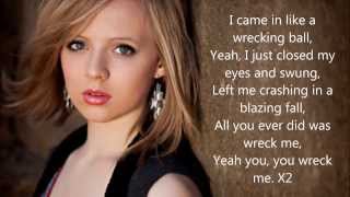 Wrecking Ball  Miley Cyrus by Madilyn Bailey Lyrics [upl. by Petronilla]