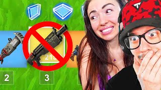 NO SHOTGUN Challenge with my GIRLFRIEND Fortnite [upl. by Norel]