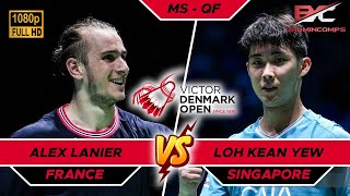 Alex Lanier vs Loh Kean Yew  VICTOR Denmark Open 2024 Badminton  QF [upl. by Jenkel]