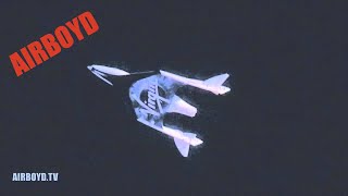 SpaceShipTwos First quotFeatheredquot Flight [upl. by Anihsat]