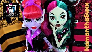 MONSTER HIGH MONSTER SCARITAGE OPERETTA AND SKELITA DOLL REVIEW VIDEO [upl. by Attenna]