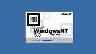 Windows NT 50 Server Startup and Shutdown Screen Evolution [upl. by Longwood]