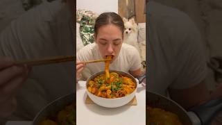 You NEED to try german tteokbokki 🤤 vegan yummy recipe koreanfood germanfood vegan [upl. by Ahsino564]