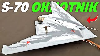 Sukhoi S70 OkhotnikB The Future of Russian Stealth UAVs [upl. by Pantin]