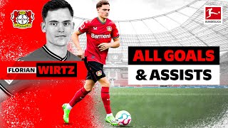 Florian Wirtz  All Goals amp Assists [upl. by Yrakaz]