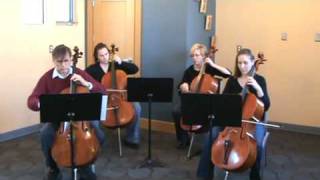 Vivaldis Winter from the Four Seasons arranged for Cello Quartet [upl. by Anjela]