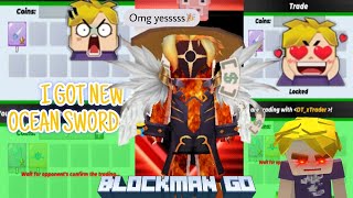 I GOT NEW OCEAN SWORD IN 🤑💵 RICH TRADE SYSTEM IN SKYBLOCK BLOCKMAN GO ENJOY VIDEO skyblock [upl. by Aina]