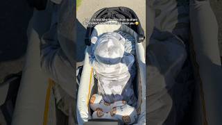 Leonidas’s walks are fun for him now This stroller hack is amazing 🤩 newparents strollerstrides [upl. by Alliber]