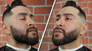 How to Shape a DUCK TAIL BEARD  Beard Enhancement  Barber Tutorial [upl. by Yttiy521]