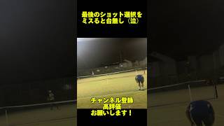 最後のショット選択をミスして台無し テニスベア テニス シングルス いいね チャンネル登録お願いします [upl. by Schreck]