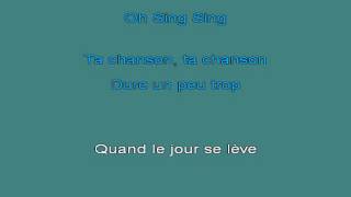 C NOUGARO Sing Sing Song K karaoke [upl. by Nonnaihr]