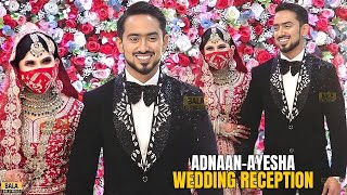 Adnaan Shaikh First VIDEO With Wife Ayesha Shaikh After Nikaah arrives at Their Wedding Reception [upl. by Ardy]