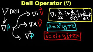 Calculus 3 Dell Operator âˆ‡ Gradient Divergence Curl and Laplacian   Kurdish [upl. by Melloney]