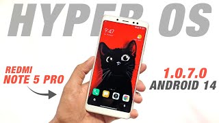 Hyper OS 1070 CN For Redmi Note 5 Pro  Android 14  Leica Camera AOD amp More Features [upl. by Aikahc]