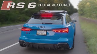 THE BEST EXHAUST FOR RS6 Titanium FULL exhaust sound demonstration  sound clips [upl. by Tessie]