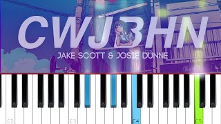 Jake Scott amp Josie Dunne  CWJBHN Piano Tutorial [upl. by Laud57]