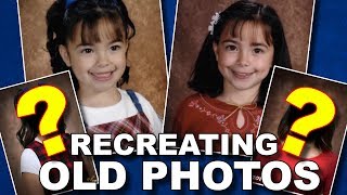 We Recreated Our Old Childhood Photos  Merrell Twins [upl. by Laverna]