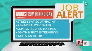 Nordstrom hiring at Durham location [upl. by Ahsram]